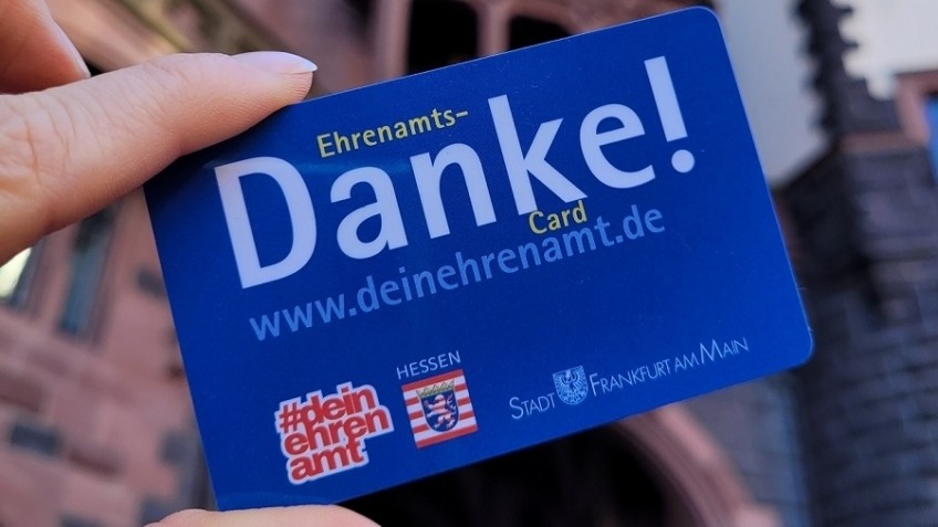 Ehrenamts-Card (© Stadt Frankfurt am Main, Foto: Elly Haas)