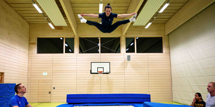 ... sowie Trampolin für alle. Fotos: Florian Wiegand