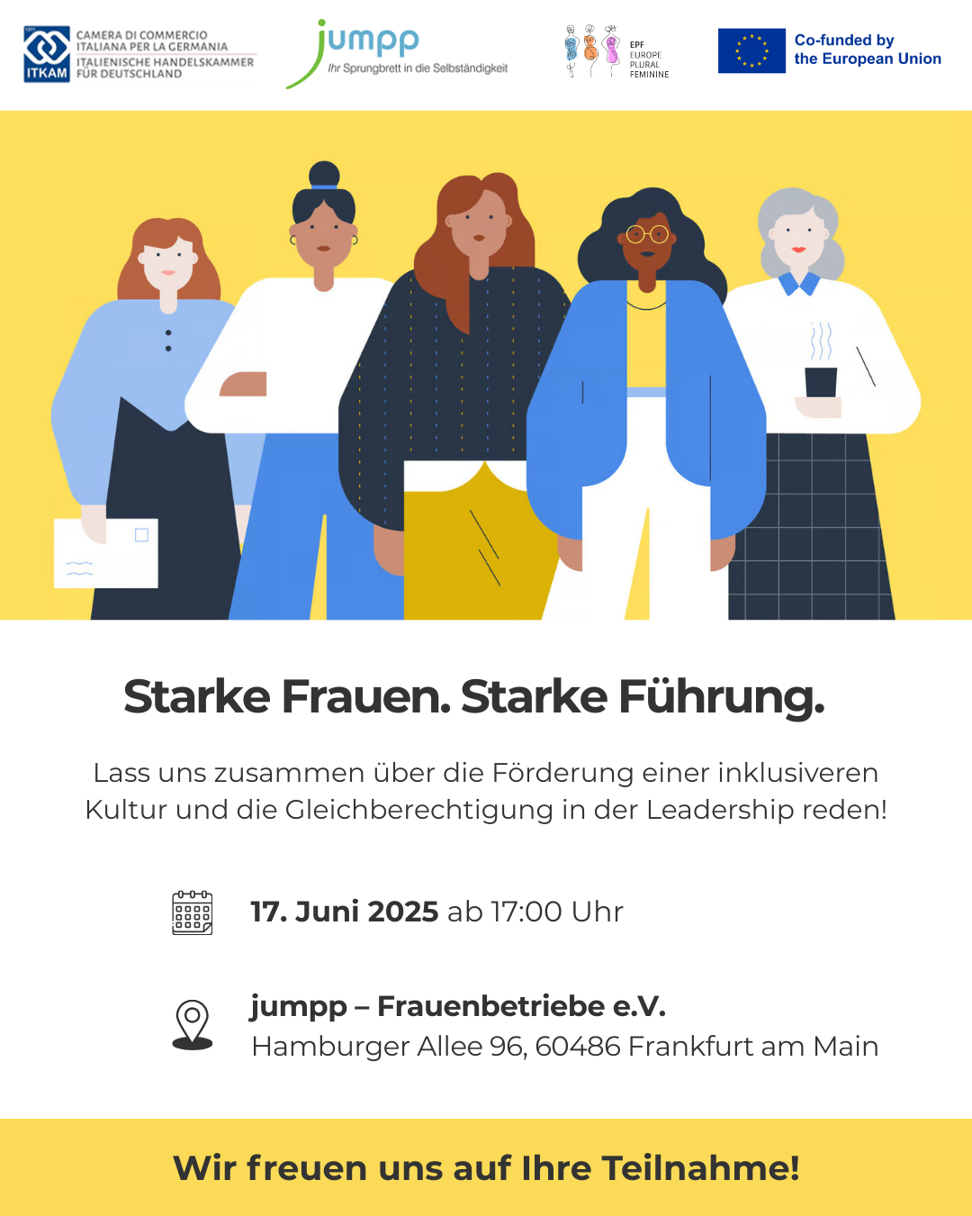 Flyer_Starke Frauen_starke Führung (© Italienische Handelskammer für Deutschland e.V.) Flyer_Starke Frauen_starke Führung