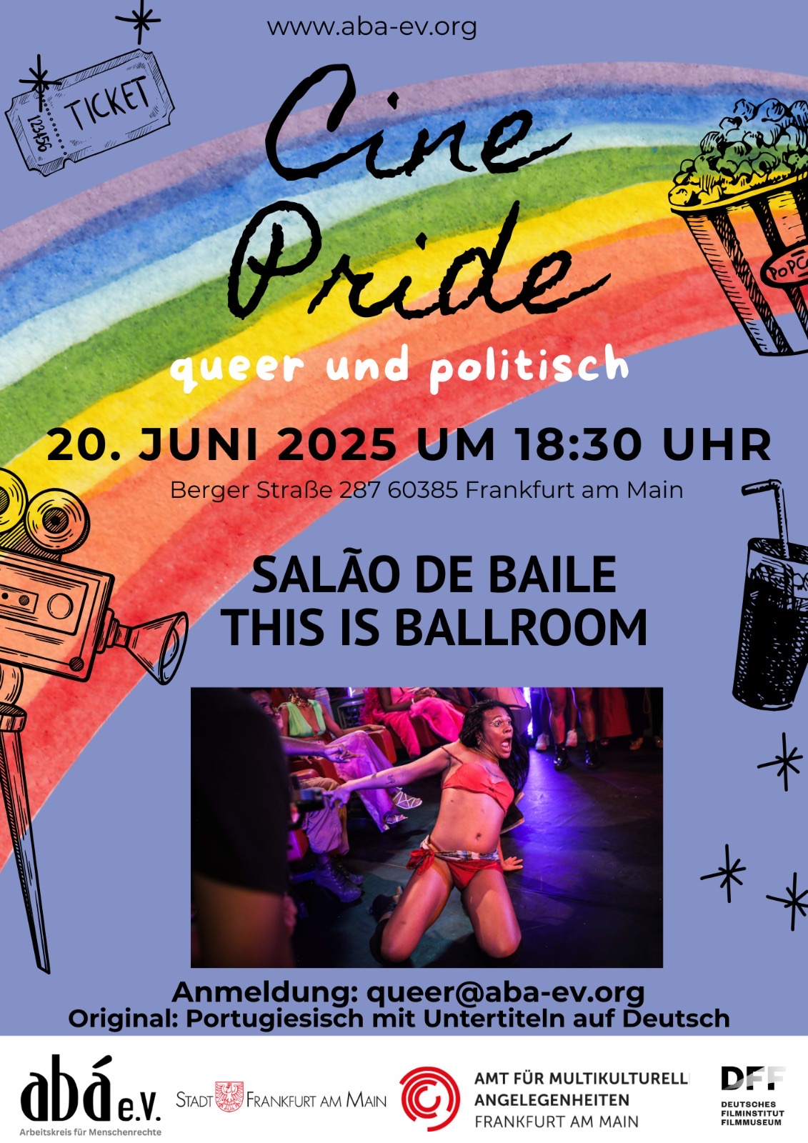 Plakat zur Filmvorführung