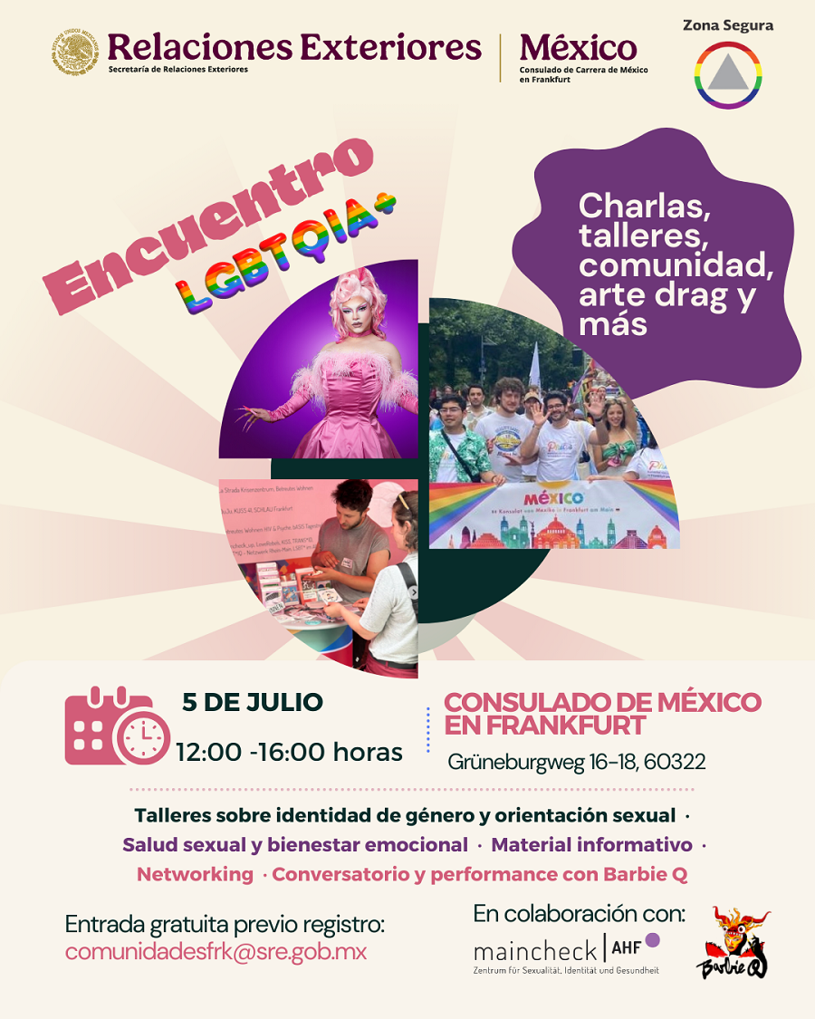 Flyer zur Veranstaltung "Encuentro LSBTQIA+" Flyer zur Veranstaltung "Encuentro LSBTQIA+"
