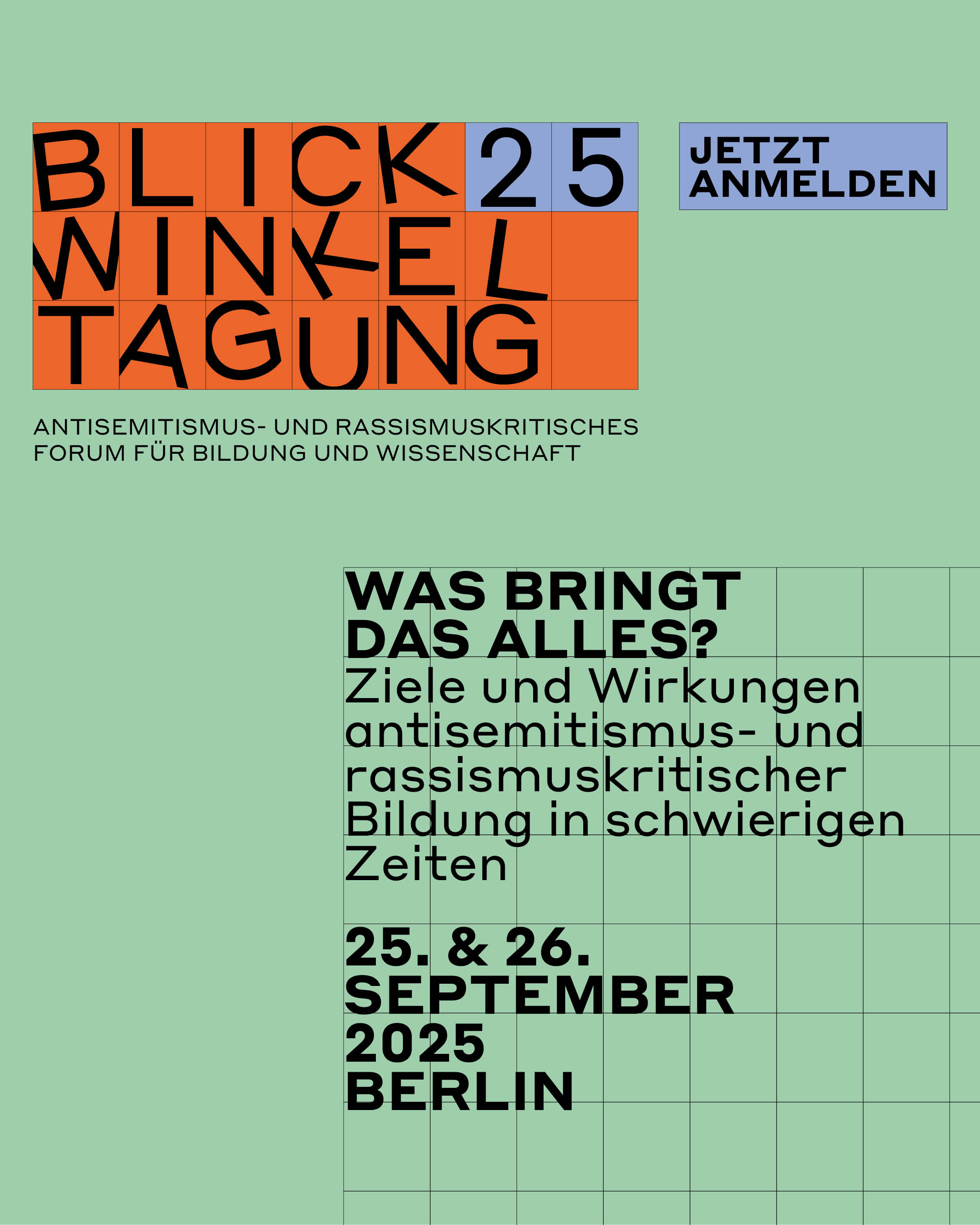 Bild zur Blickwinkel Tagung: was bringt das alles? Ziele und Wirkungen kritischer Bildungsarbeit in schwierigen Zeiten
