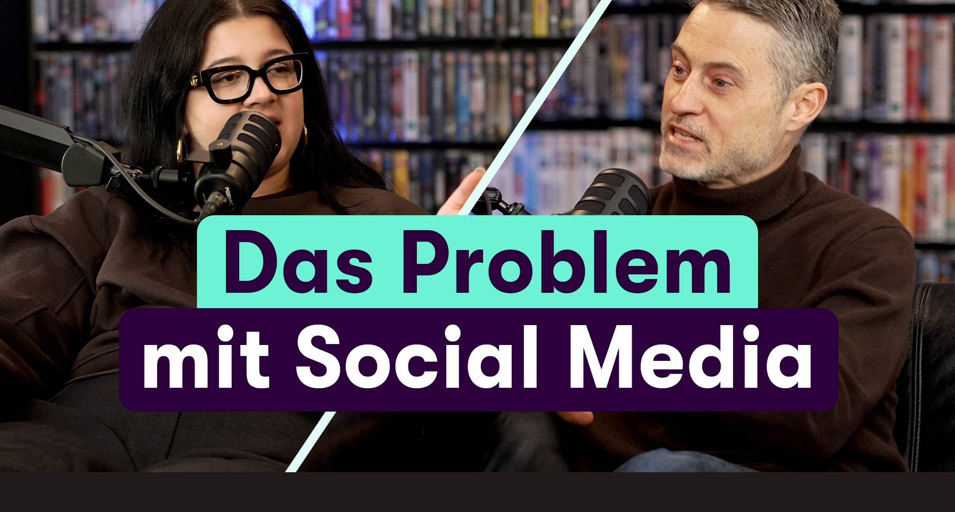 Teilnehmende des Podcasts Meron Mendel und Yasmine M’Barek