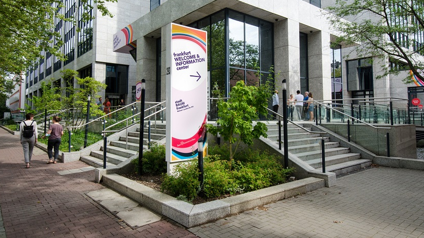 Vorderansicht des stadtRAUMfrankfurt