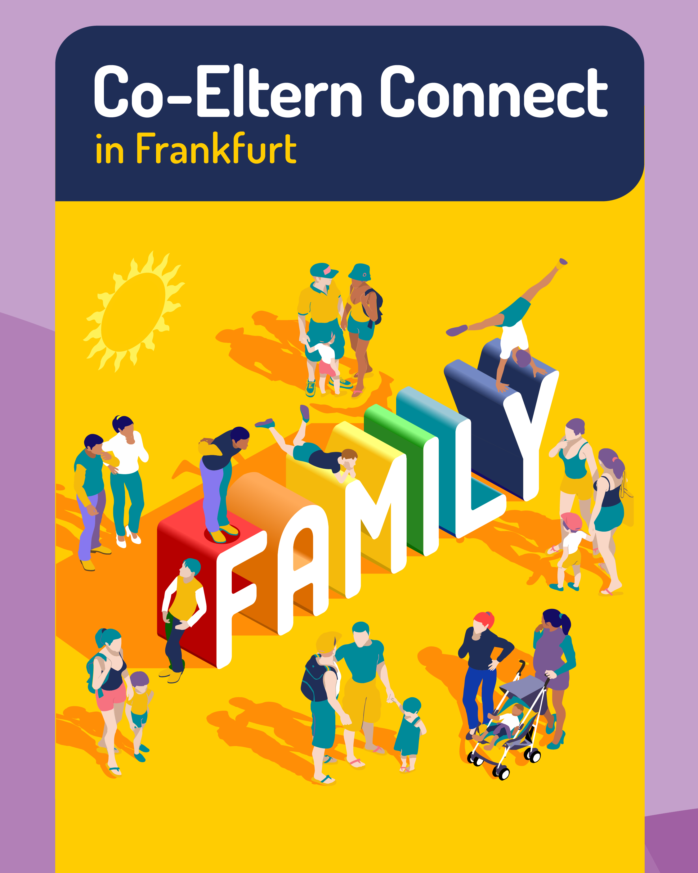 Motiv zu Co-Eltern Connect in Frankfurt mit diversen Familienkonstellationen