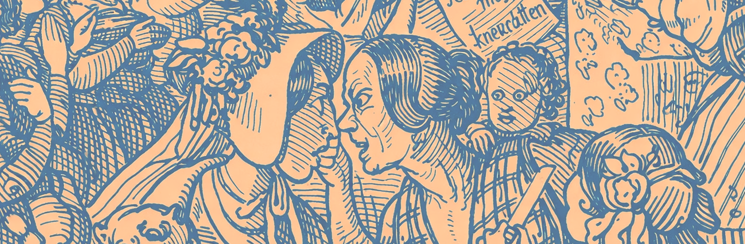 Karikatur "Politischer Damenklub" (© commons.wikimedia.org)