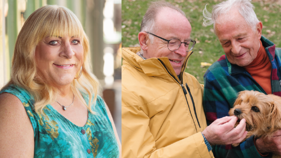 Motiv aus dem Flyer zur Forbildung mitälteren LSBTIQ-Personen darauf