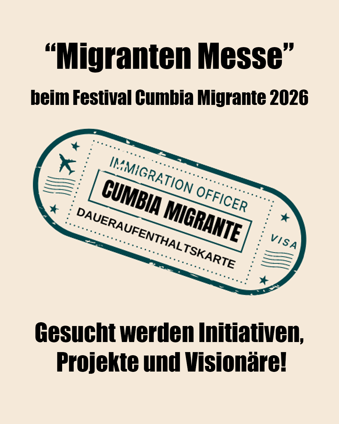 Flyer zur Migranten Messe