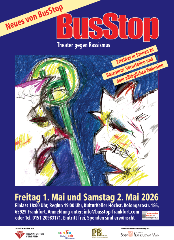 Flyer-Motiv zu BusStop-Theater