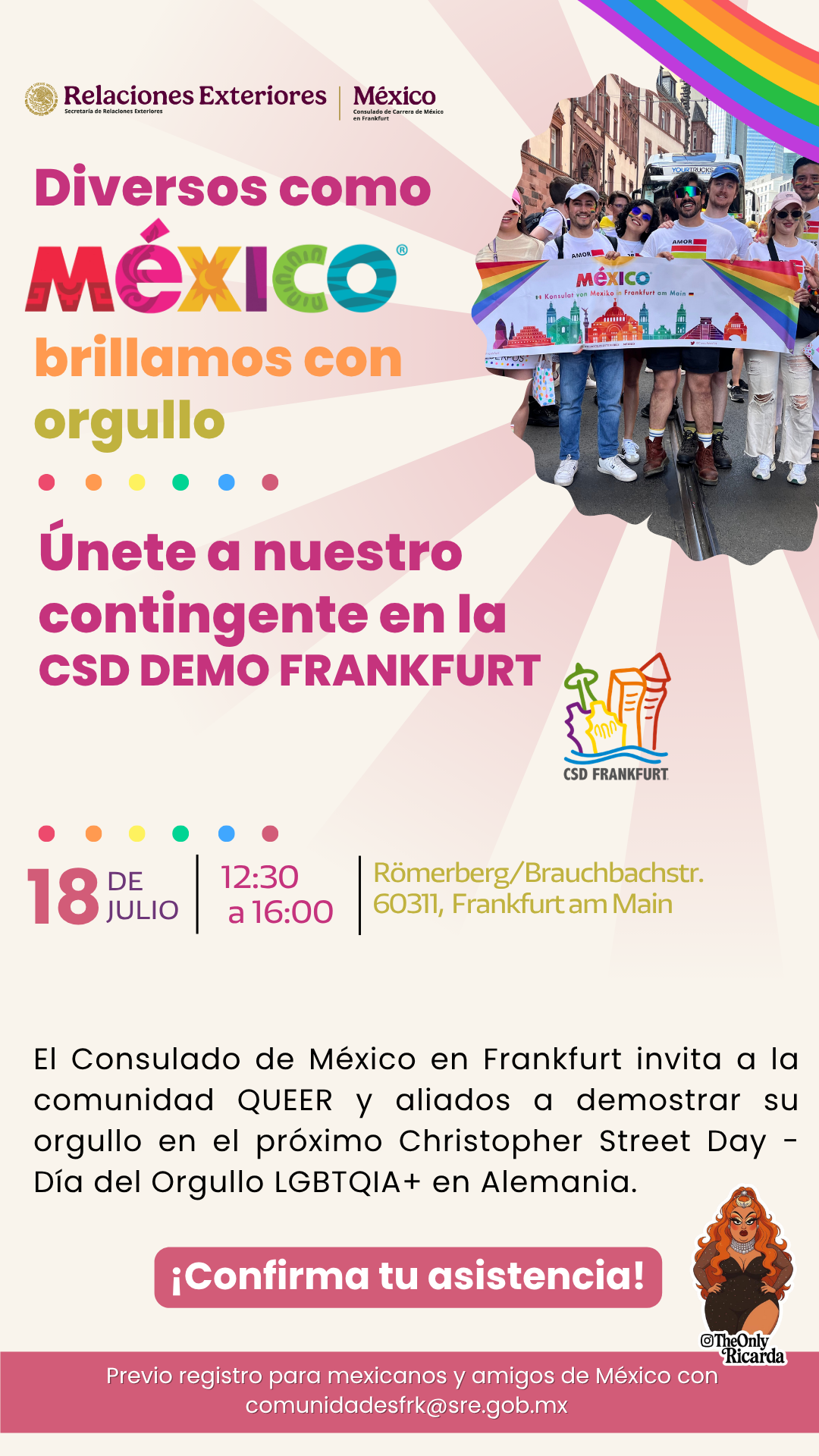 Flyer zur Teilnahme an der CSD-Demo