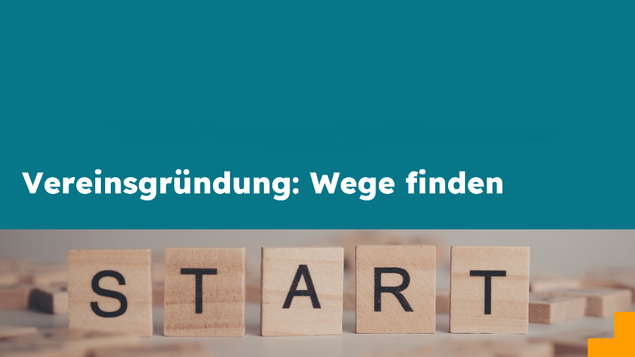 Banner zum Kurs mit Aufschrift "Start"