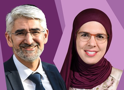 Der Rabbiner Julian-Chaim Soussan und die Professorin für islamische Theologie Mira Sievers