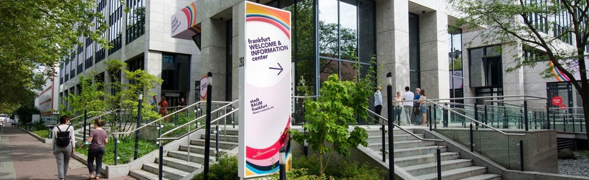 Außenansicht des Frankfurt Welcome & Information Centers