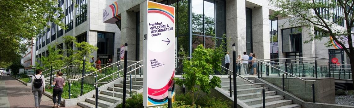 Außenansicht des Frankfurt Welcome & Information Centers